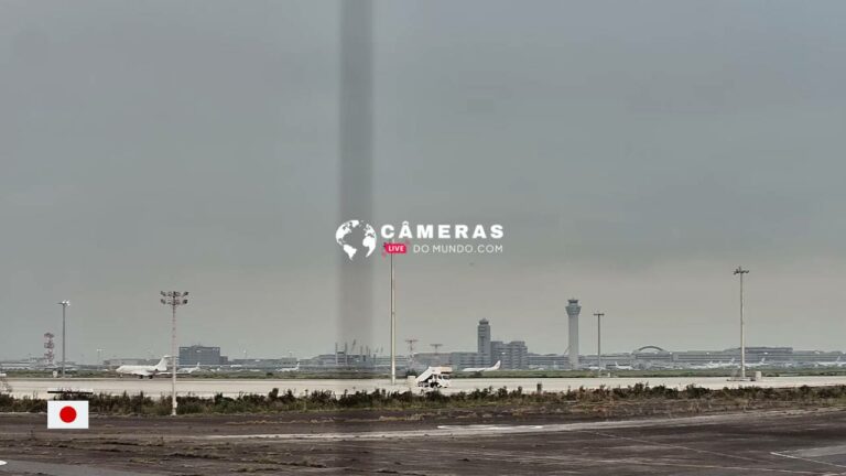 Live Webcam Haneda Airport, Asahi Shimbun Hangar, Tokyo.