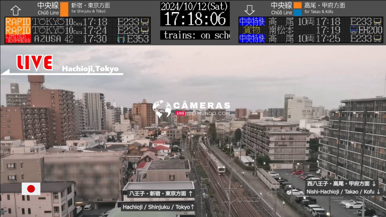 Live cam Train East Chuo Line Hachioji, Tokyo, Japan Live webcams