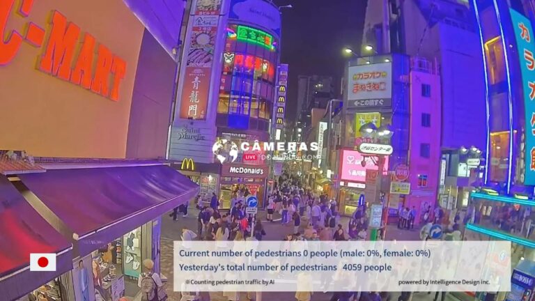 Live webcam of Shibuya Center-gai Street in Tokyo, Japan