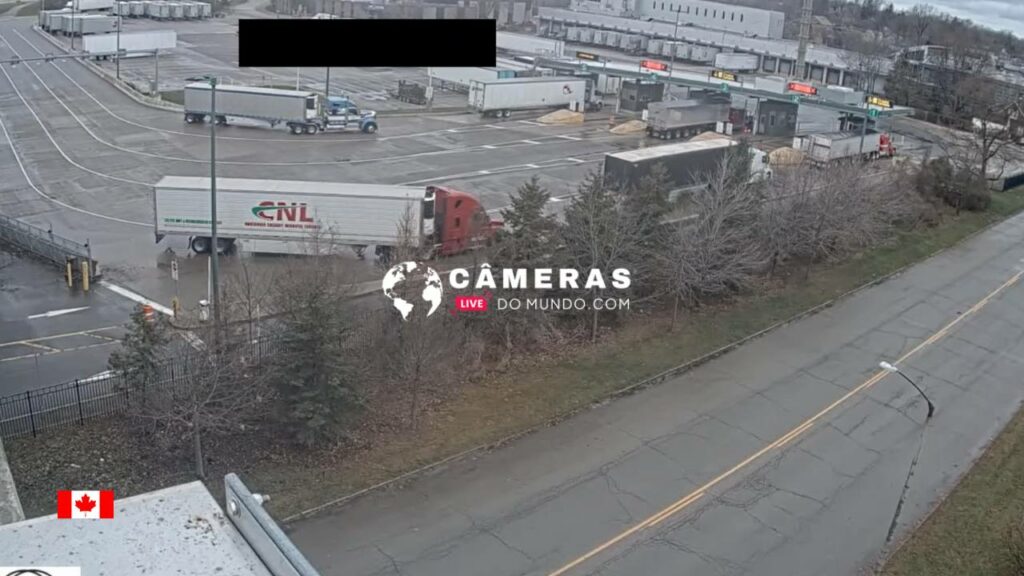 Live Webcam Canada Bound Truck Inspection Fort Erie, ON, Canada.