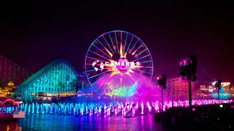 Live HD Webcam Disneyland, Anaheim, California.