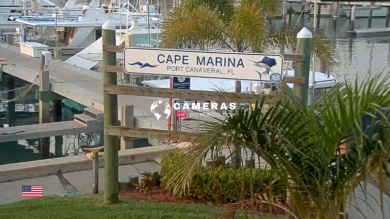 Cape Marina Live Webcam, Canaveral, Florida, USA.