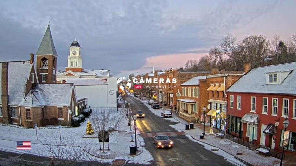 Jonesborough Historic District Live Webcam, Tennessee, USA.