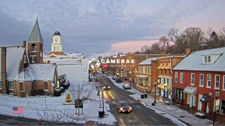 Jonesborough Historic District Live Webcam, Tennessee, USA.