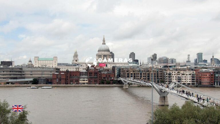 London River Thames and Millennium Bridge