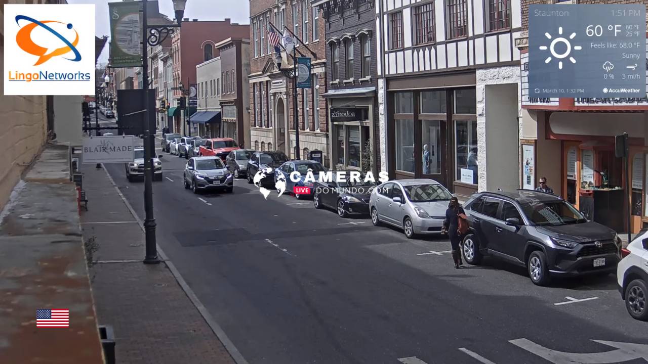 Live webcam Market Street Cam, Staunton, Virginia, USA Live webcams