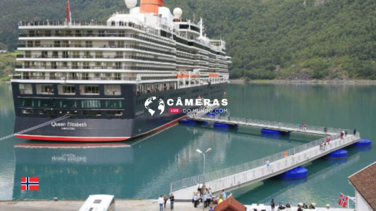 Webcam Geirangerfjord Cruise Port Live, Norway.