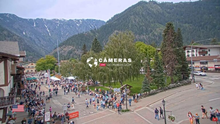 Live Webcam Front Streeet Park, Village of Lights, Wa, USA.