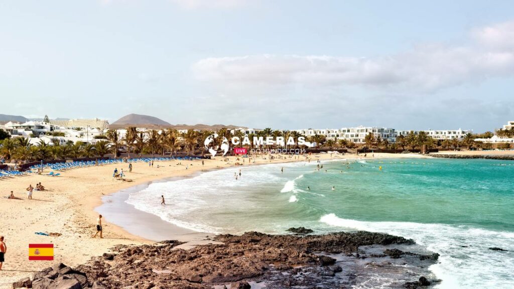Live Webcams Playa Las Cucharas, Costa Teguise, Lanzarote.